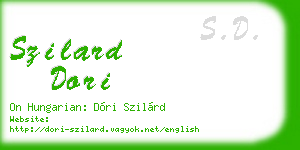 szilard dori business card